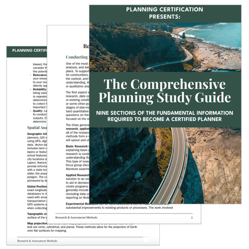 Comprehensive Planning AICP Study Guide